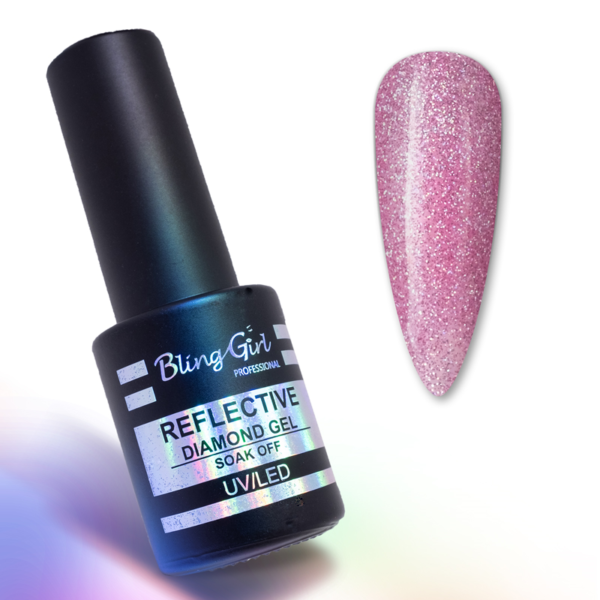 Bling Girl Reflective Diamond Gel Soak Off UV/LED 10ml #008